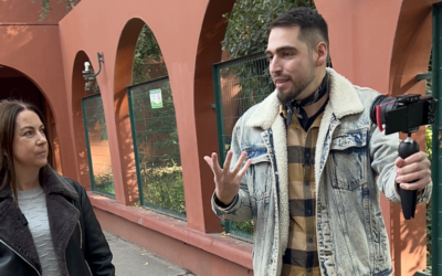 Reconocido y querido influencer visitó el Santuario Padre Hurtado para su canal de YouTube